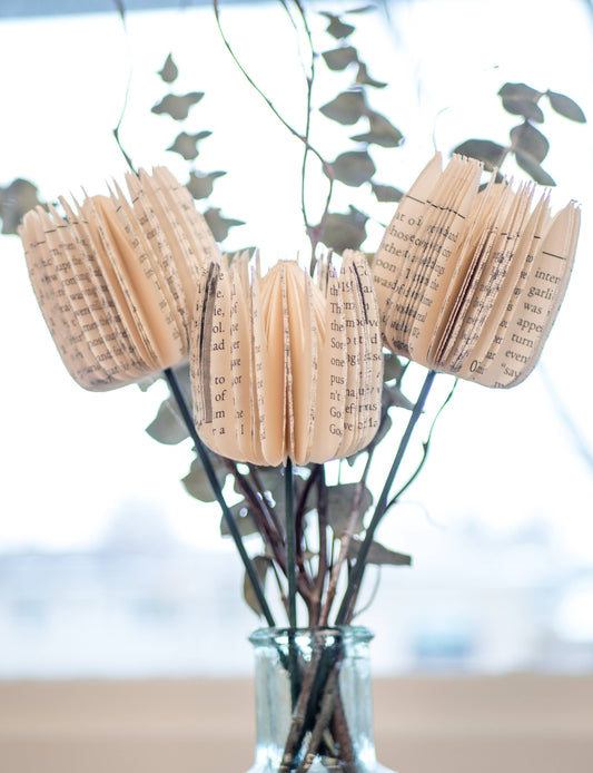 Rose Book Stems--Mothers Day Gift