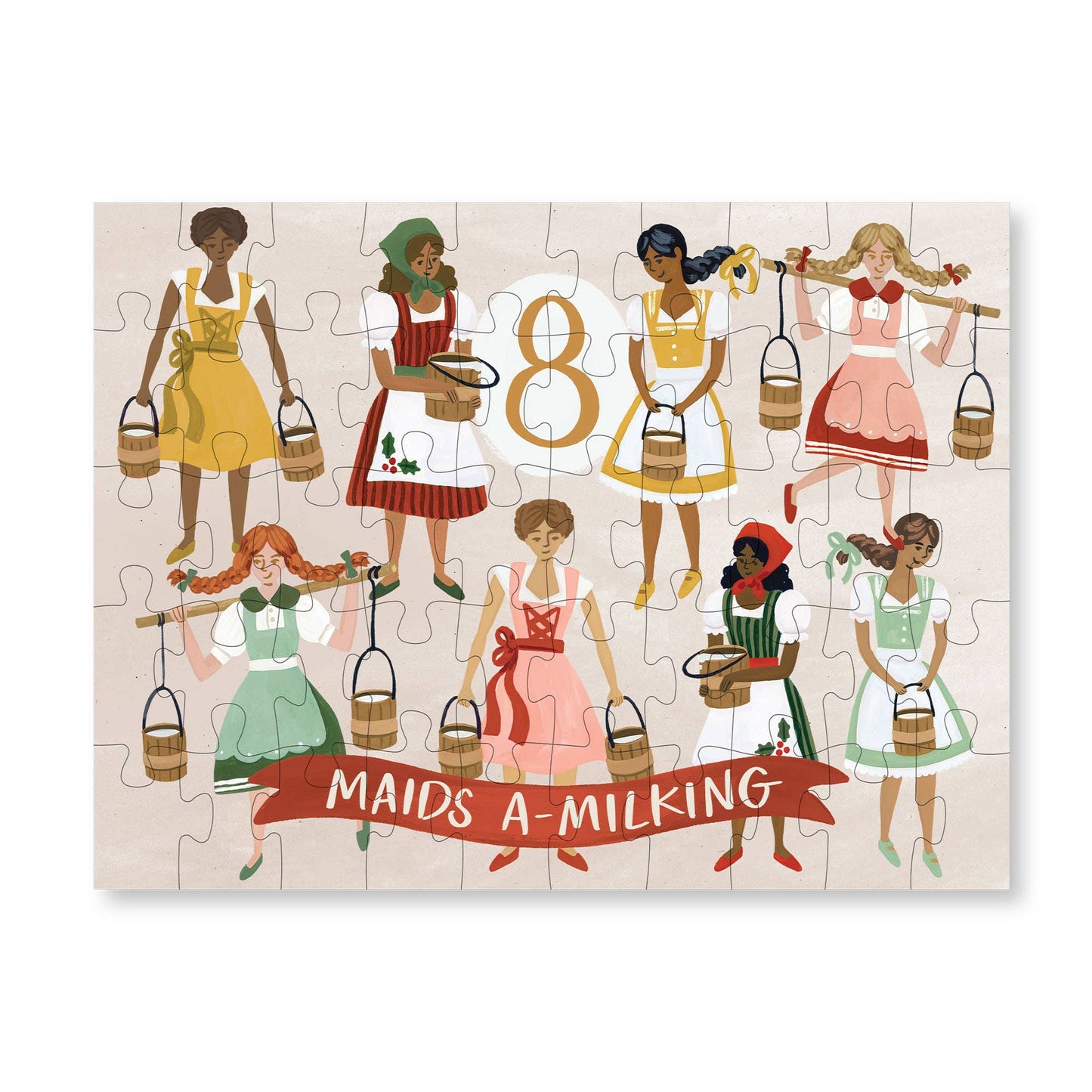 12 Days of Christmas - 50 Piece Jigsaw Puzzles - Set of 12