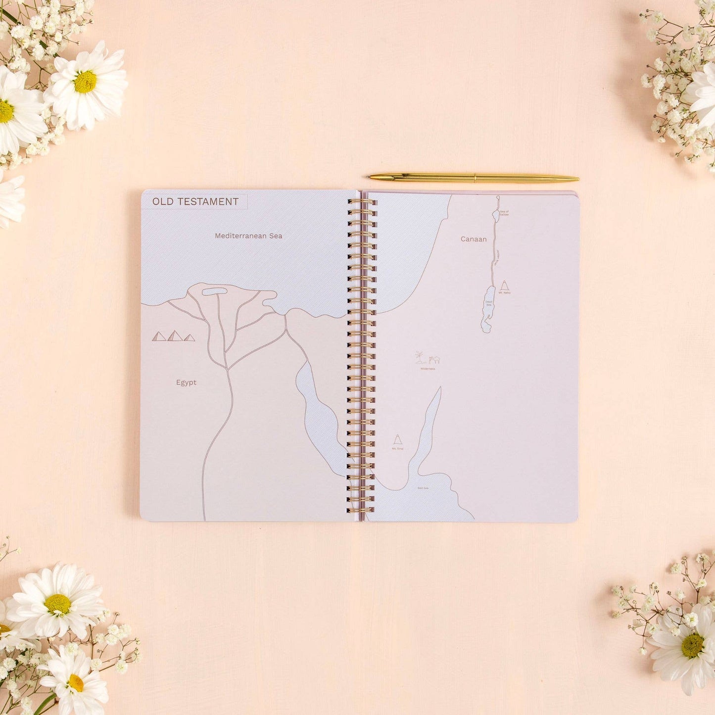 Lilac Church Notes Bible Reference Notebook with Maps