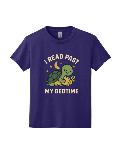 I Read Past my Bedtime Turtle Shirt