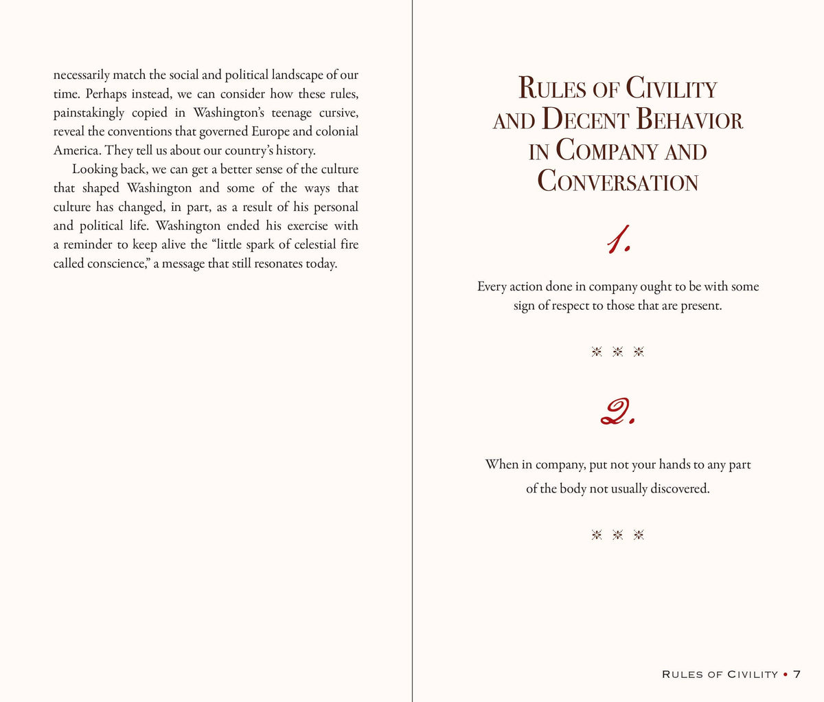 George Washington's Rules of Civility and Decent Behavior in Company and Conversation
