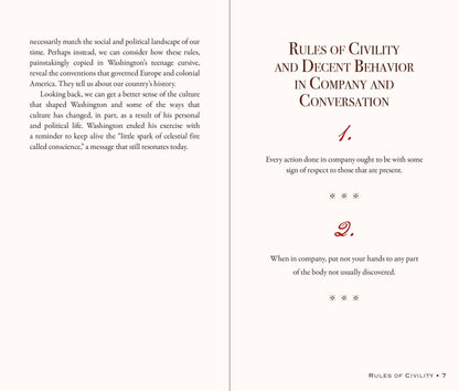 George Washington's Rules of Civility and Decent Behavior in Company and Conversation