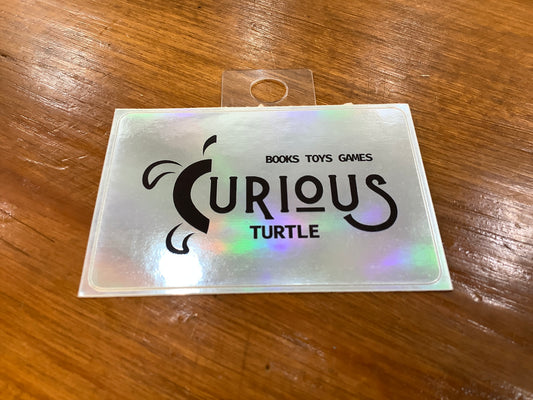 Curious Turtle Holographic Logo Sticker