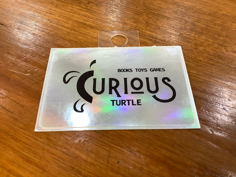 Curious Turtle Holographic Logo Sticker