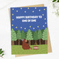 "Happy birthday to one of one" Bigfoot Birthday Card