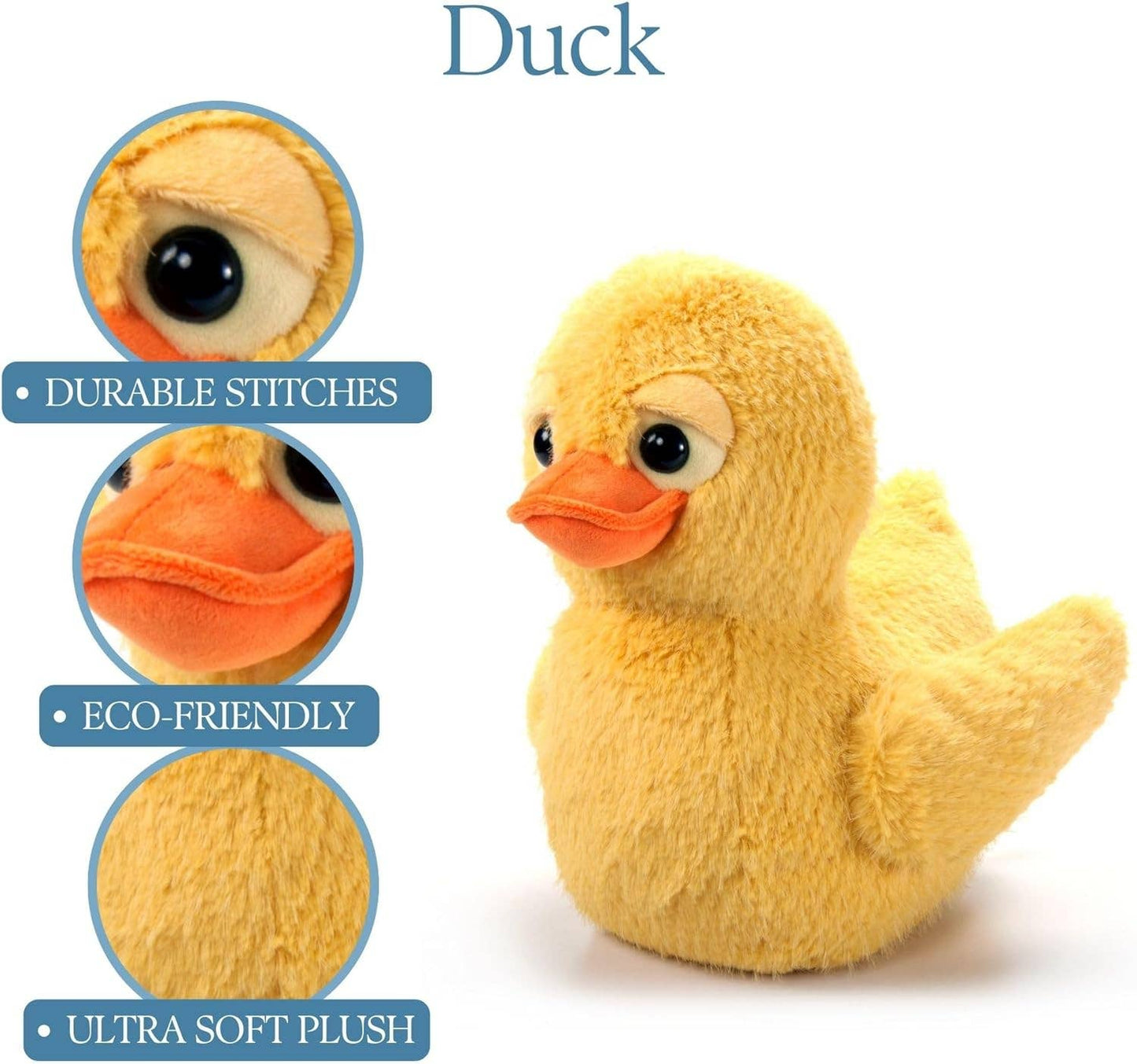 Fuzzles Plush Yellow Rubber Duck Farm/Barnyard Animal