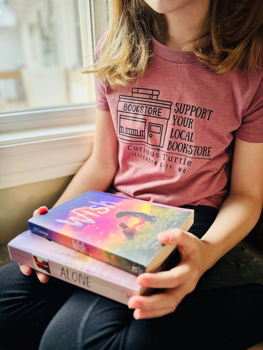 Support the Curious Turtle - Children’s Shirt - Mauve