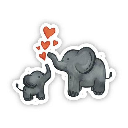 Elephant Mom & Baby Sticker