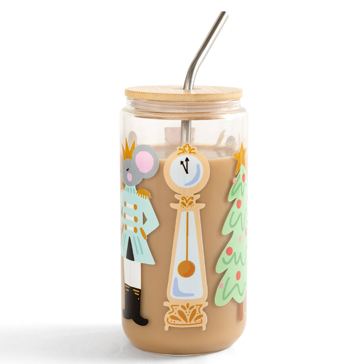 The Nutcracker Christmas Glass Can