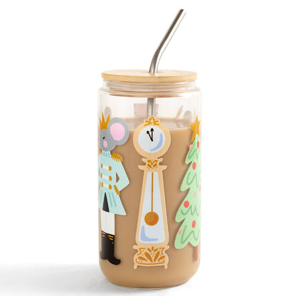 The Nutcracker Christmas Glass Can