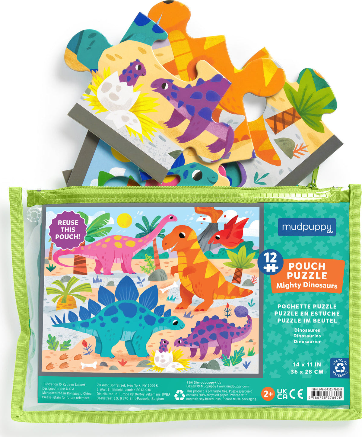 Pouch Puzzle Dinosaurs