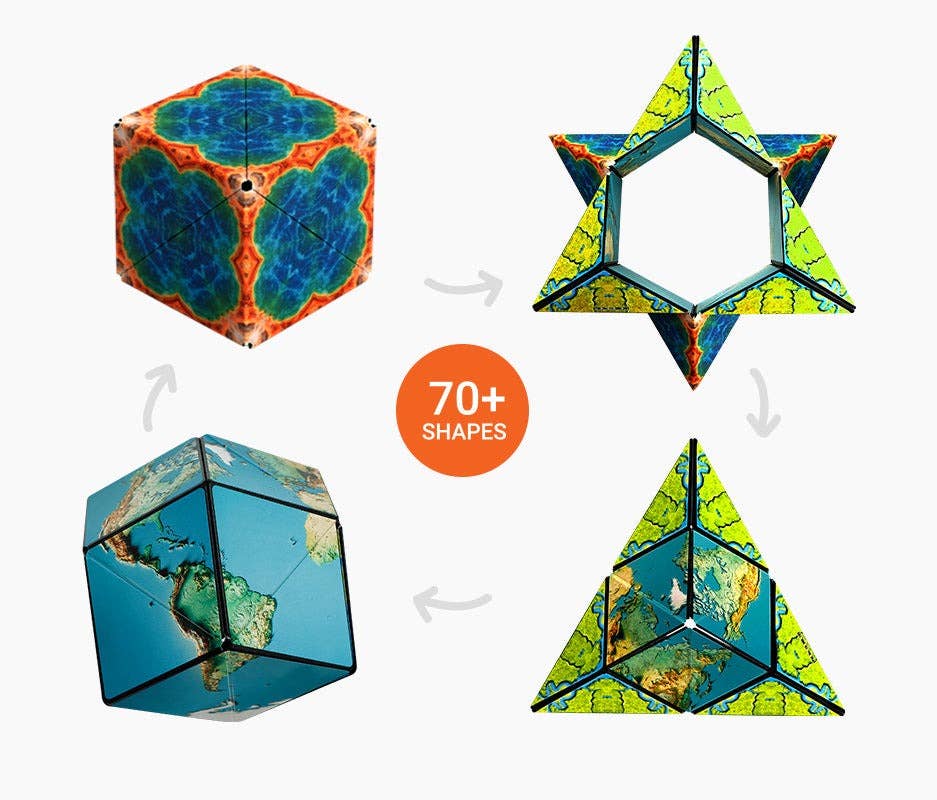 Shashibo Earth Magnetic Puzzle Cube STEM STEAM MESH