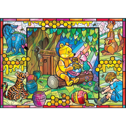 Stained Glass - Winnie the Pooh 500 Piece Jigsaw Puzzle