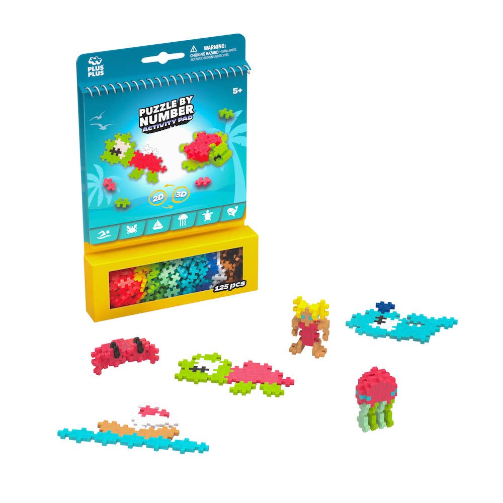 Puzzle By Number Activity Pad - Ocean