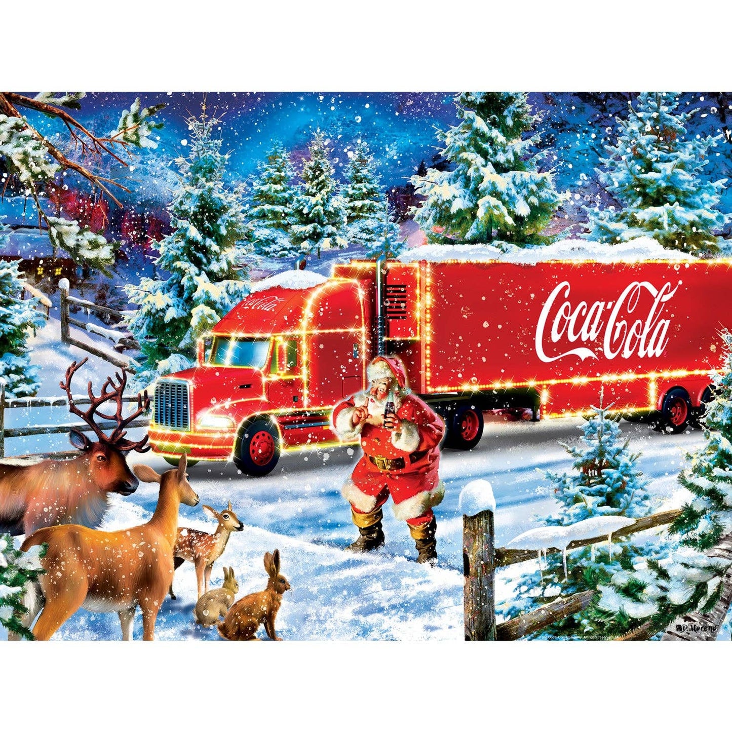 Happy Holidays - Coca-Cola Holiday Haul 300 Piece EZ Grip Jigsaw Puzzle