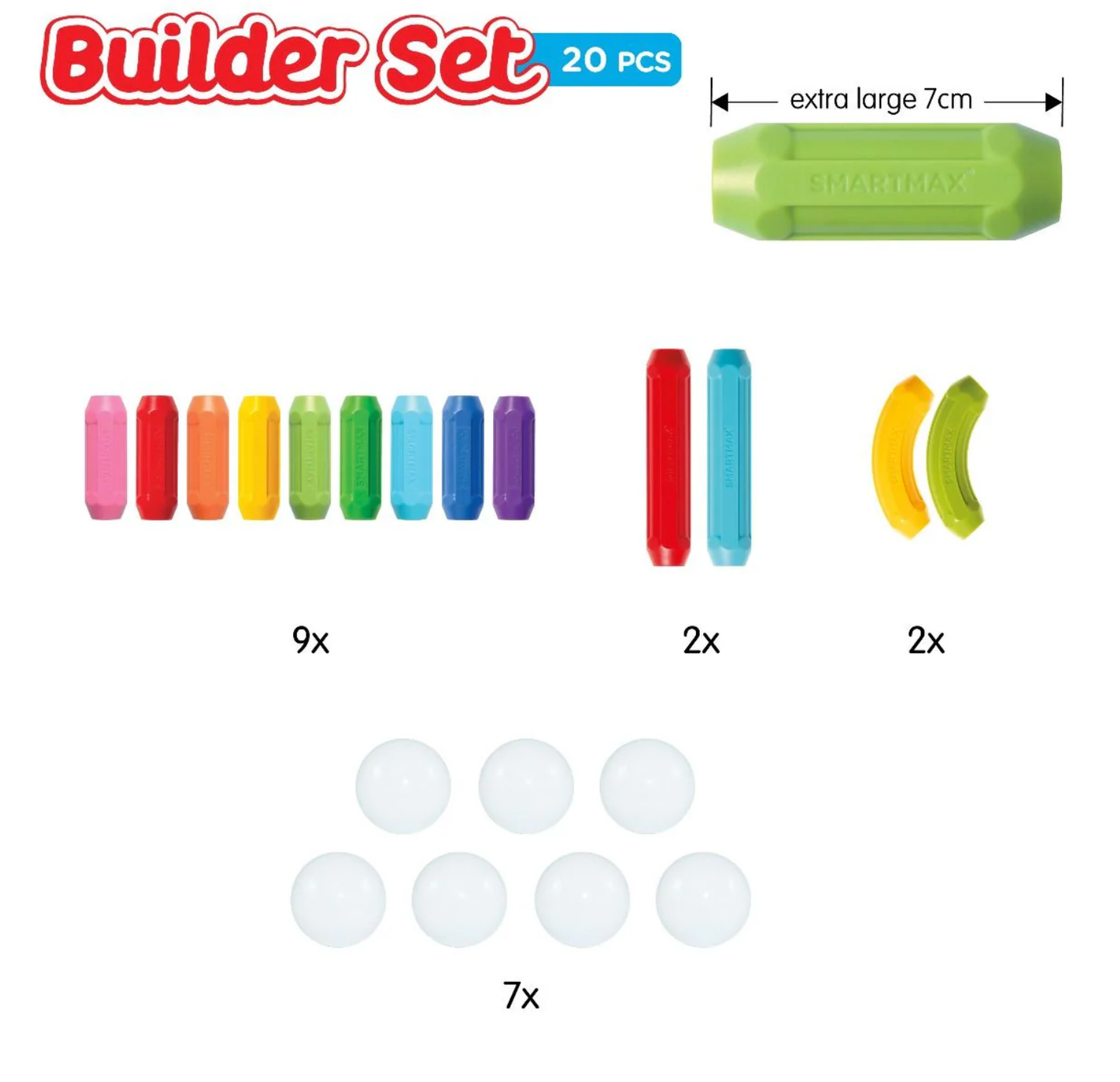 SmartMax Builder Set 20-Piece Magnetic Building Set - 1+