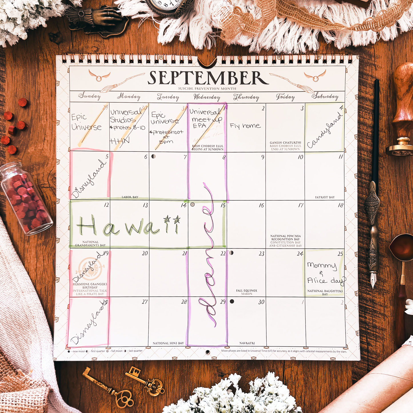 Harry Potter Return to Hogwarts 2027 Spiral Wall Calendar
