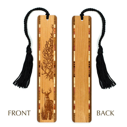 Deer Handmade Engraved Wooden Bookmark