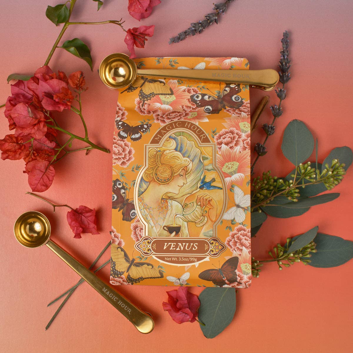 Perfect Cup Tea Scoop with Pouch Clip