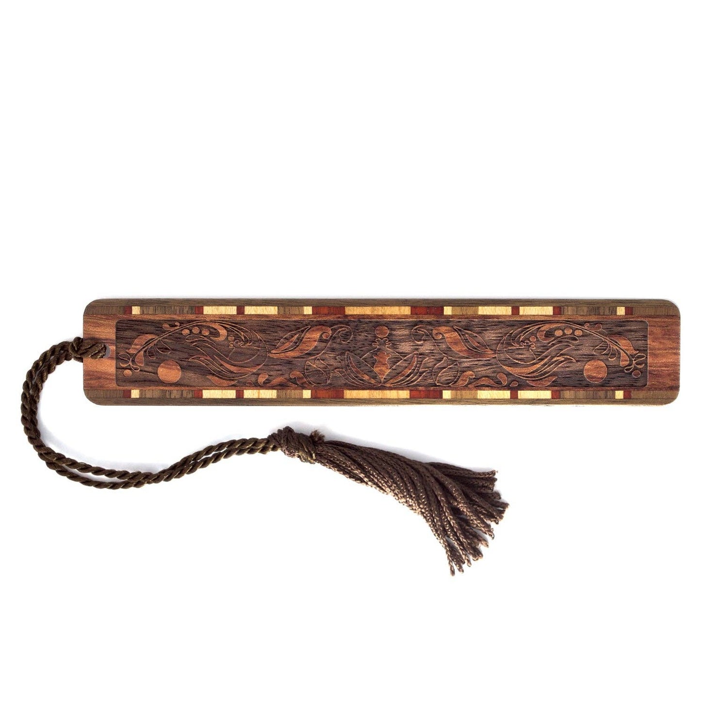 Elegant Engraved Handmade Wooden Bookmark