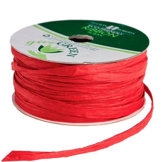 Red Ribbon - Paper Raffia