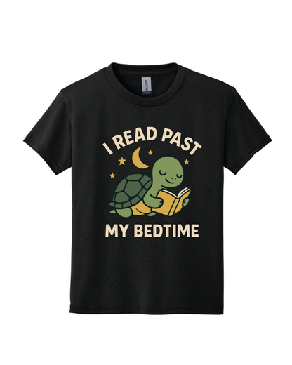 I Read Past my Bedtime Turtle Shirt