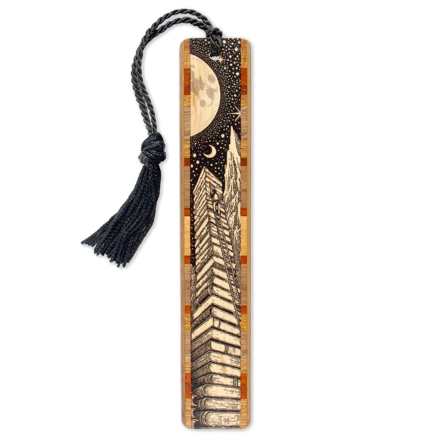 Summit of Stories Wooden Bookmark