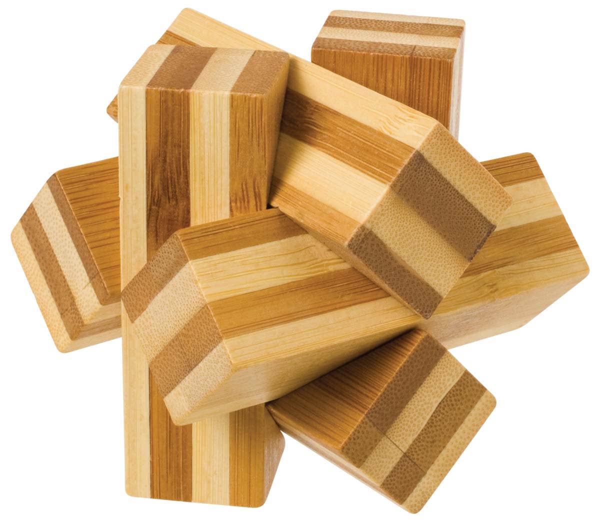 Bamboozlers, 3D Bamboo Puzzles, 3", Assorted