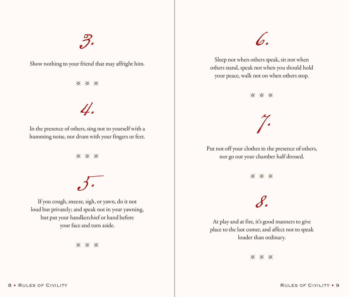 George Washington's Rules of Civility and Decent Behavior in Company and Conversation