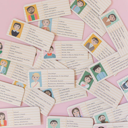 Literary Who's Who - Clues & Guessing Game