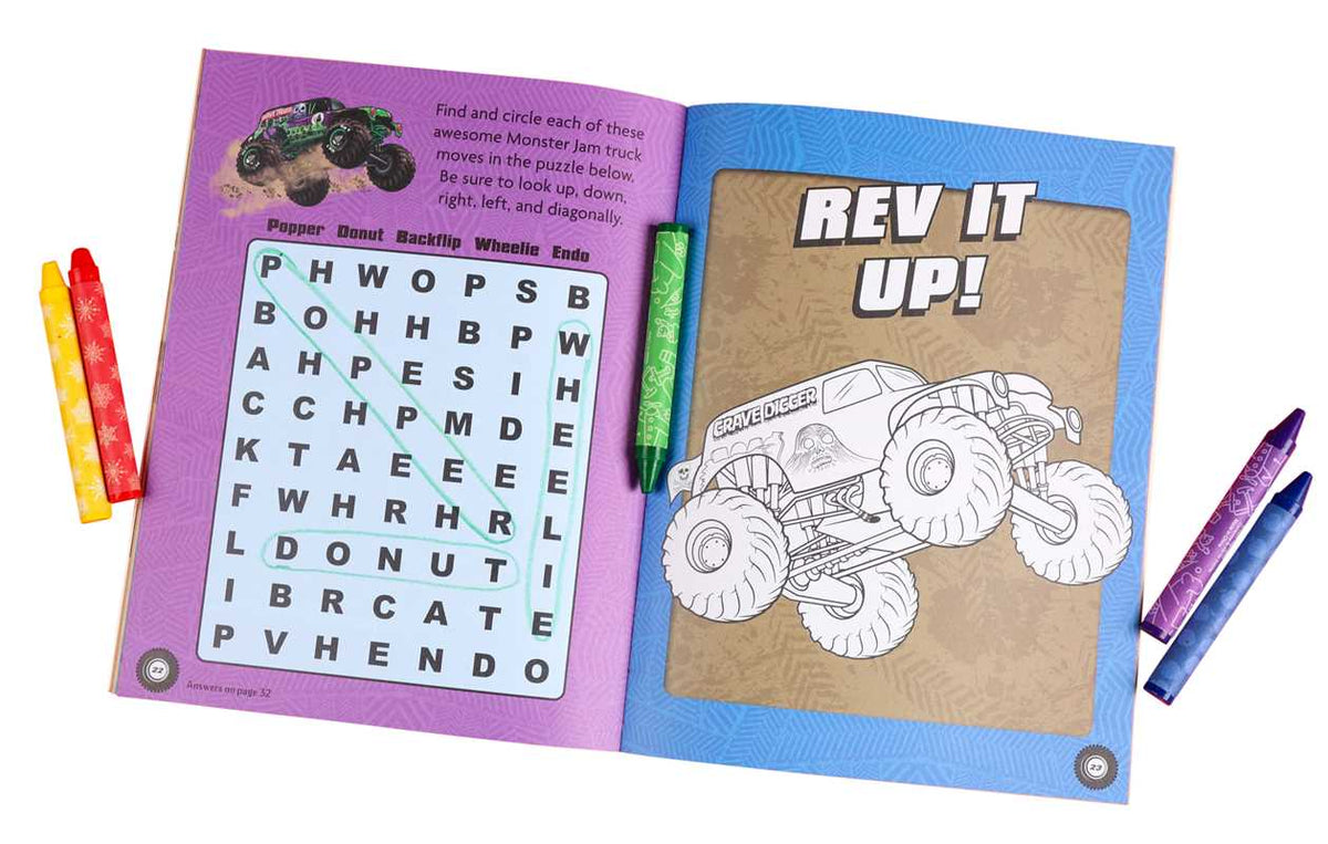 Monster Jam Magnetic Play Set by Editors of Studio Fun International