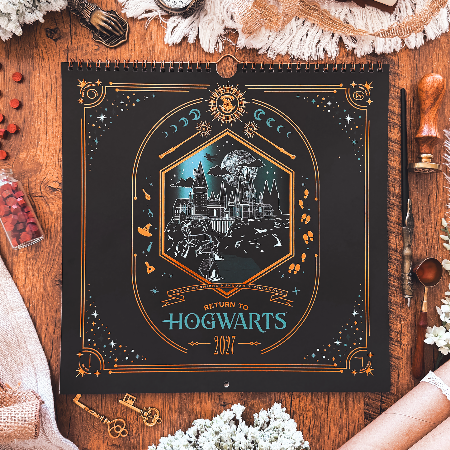 Harry Potter Return to Hogwarts 2027 Spiral Wall Calendar