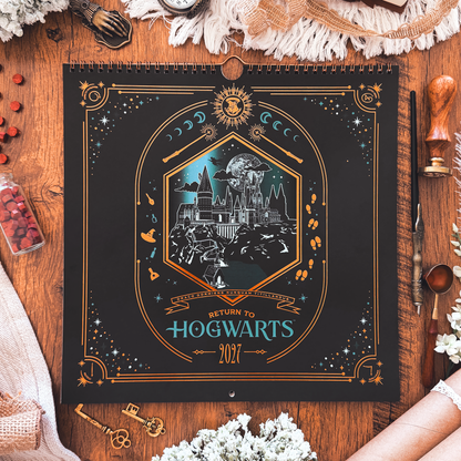 Harry Potter Return to Hogwarts 2027 Spiral Wall Calendar