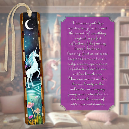 Unicorn Handmade Wooden Bookmark