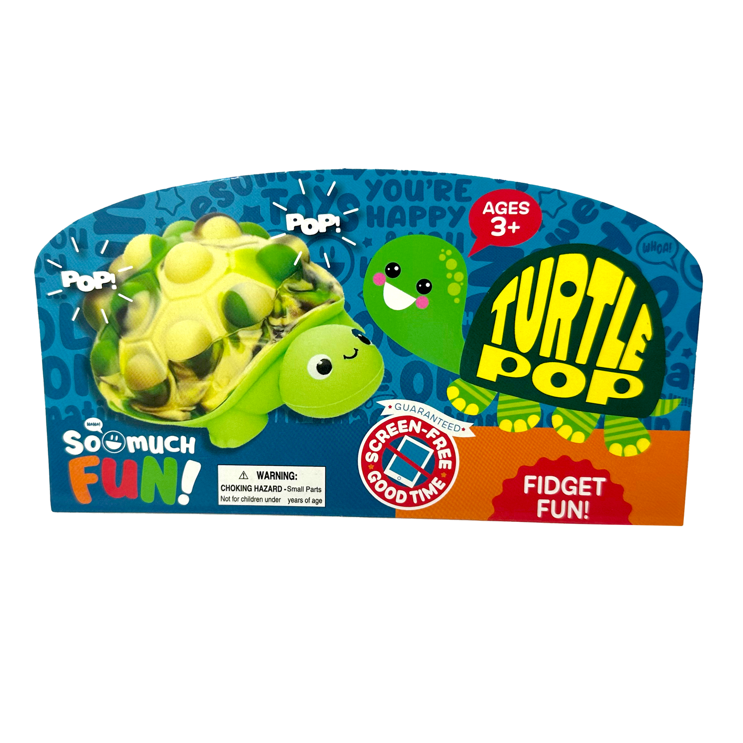 So Much Fun! Fidget Turtle Pop Sensory Toy - 12/Display