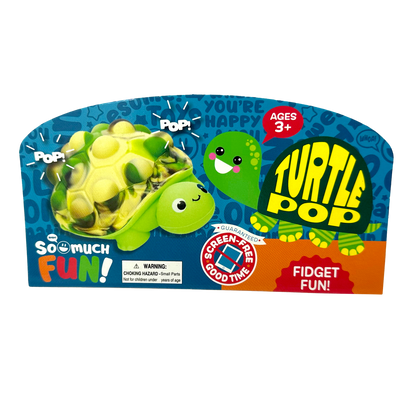So Much Fun! Fidget Turtle Pop Sensory Toy - 12/Display