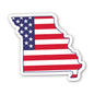 Missouri USA Flag Pattern Sticker