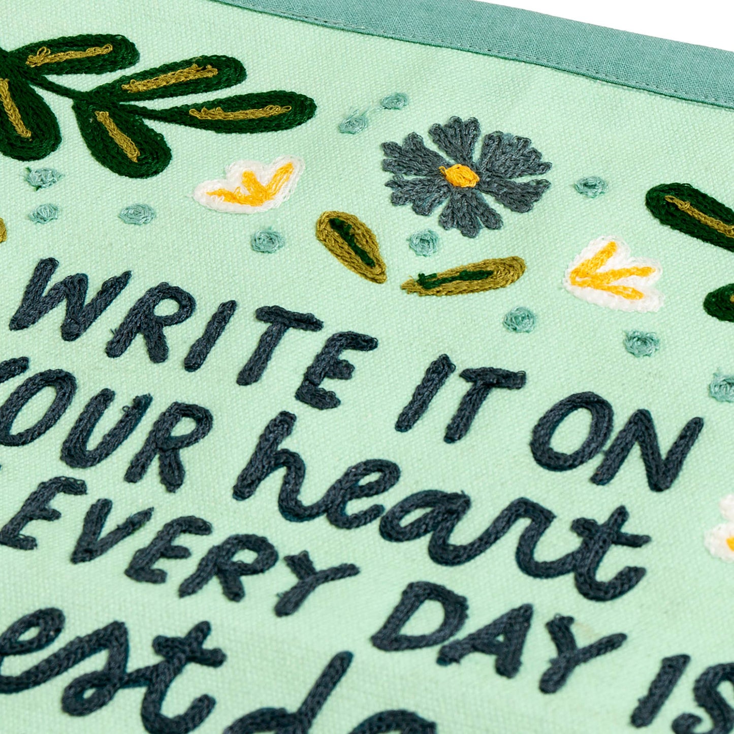 Best Day of the Year Embroidered Canvas Banner