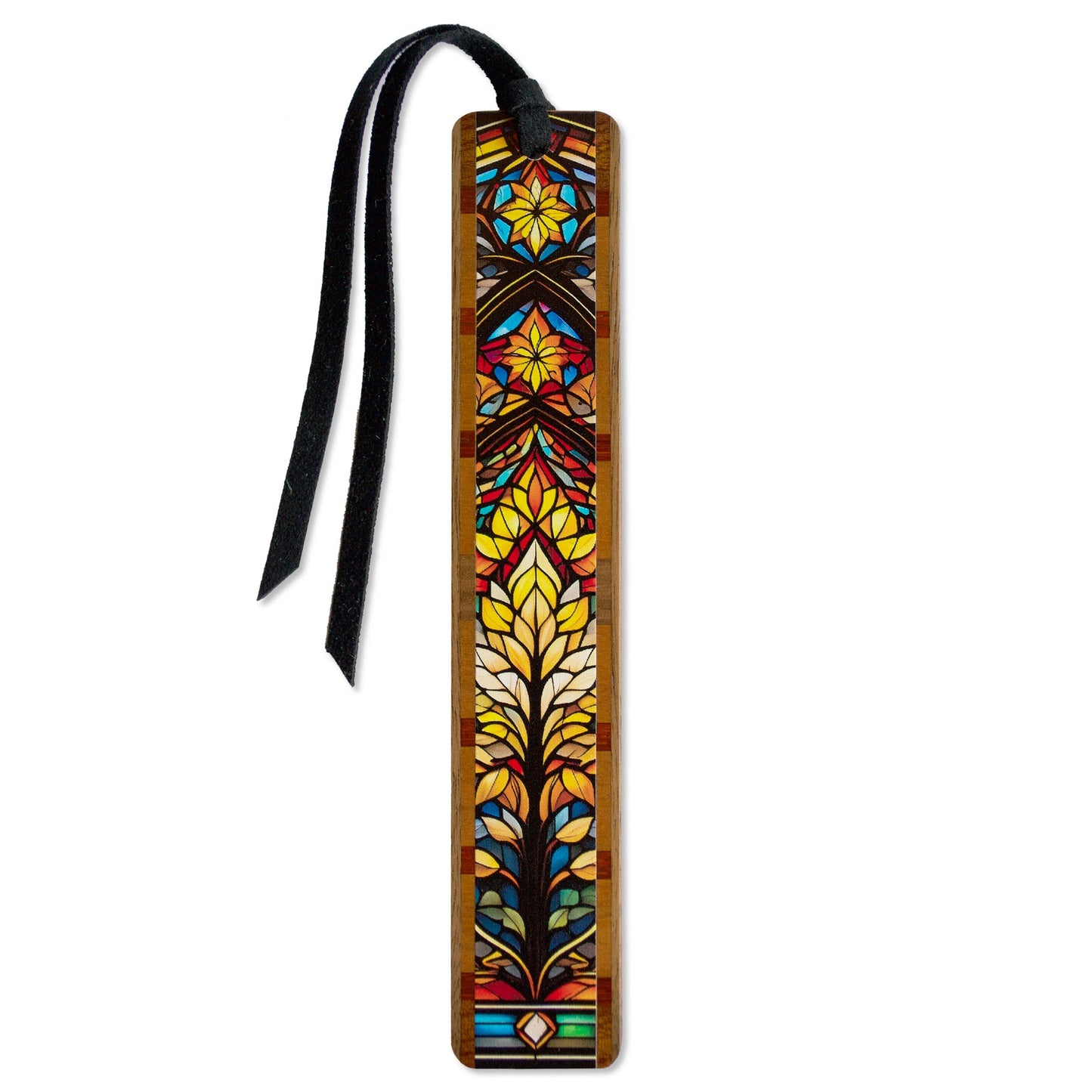 Stained Glass (Double-Sided) Wooden Bookmark