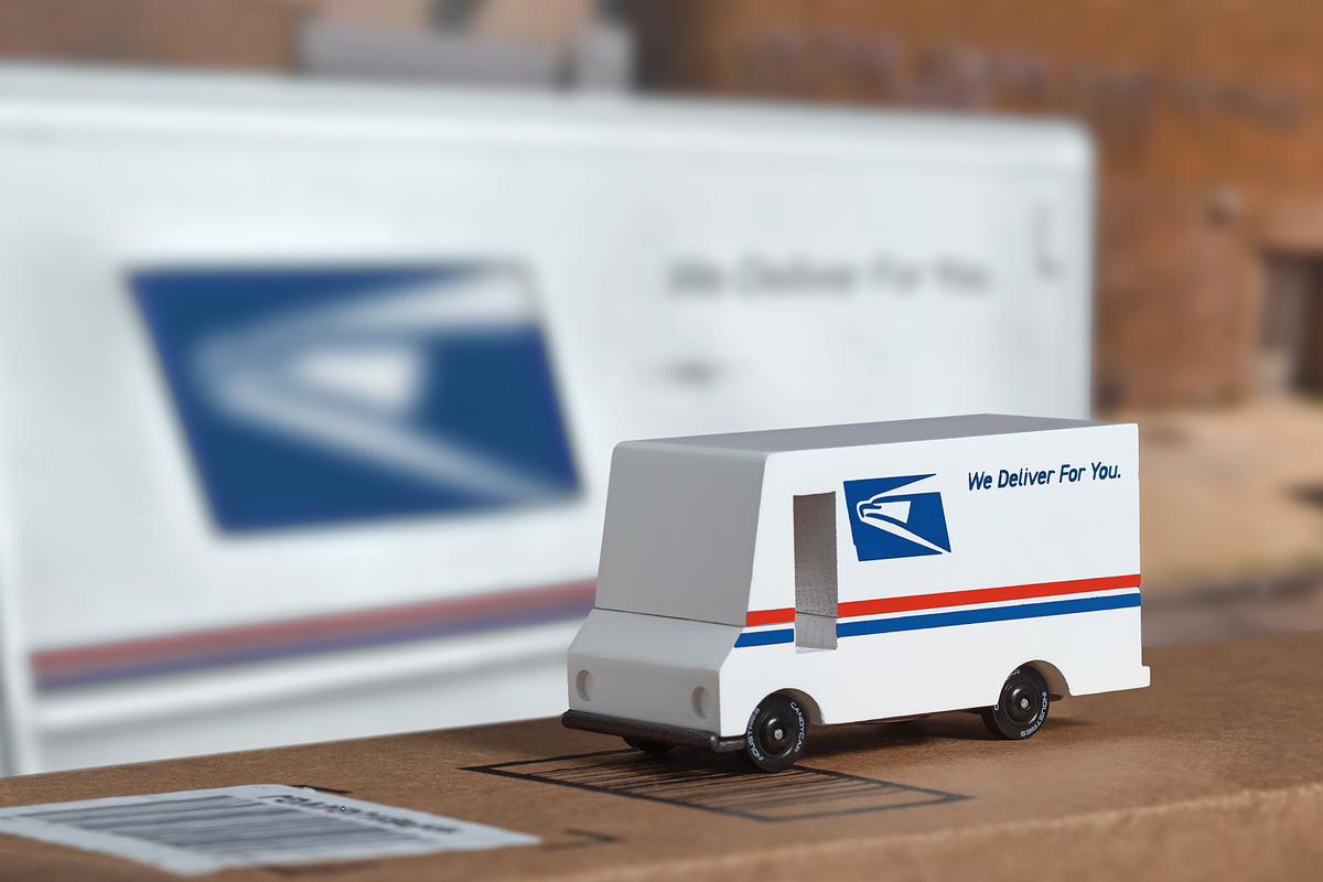 USPS Mail Truck Candylab Toys