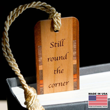 J.R.R. Tolkien Secret Gate Quote Engraved Wooden Bookmark