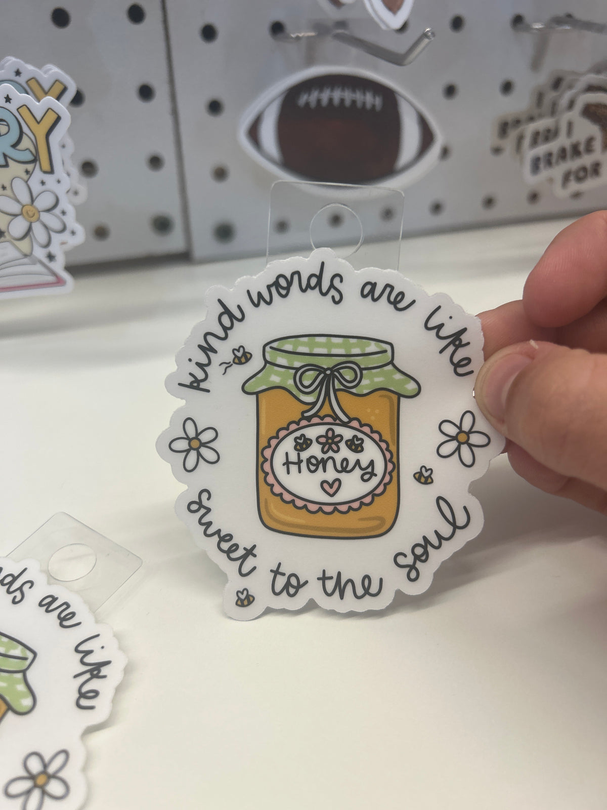 Kind words are like Honey Sticker