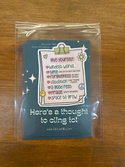 Give yourself Cling made locally by My Fair Ellie