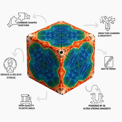 Shashibo Earth Magnetic Puzzle Cube STEM STEAM MESH