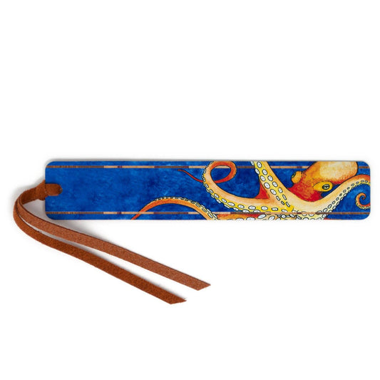 Octopus by Christi Handmade Wooden Bookmark