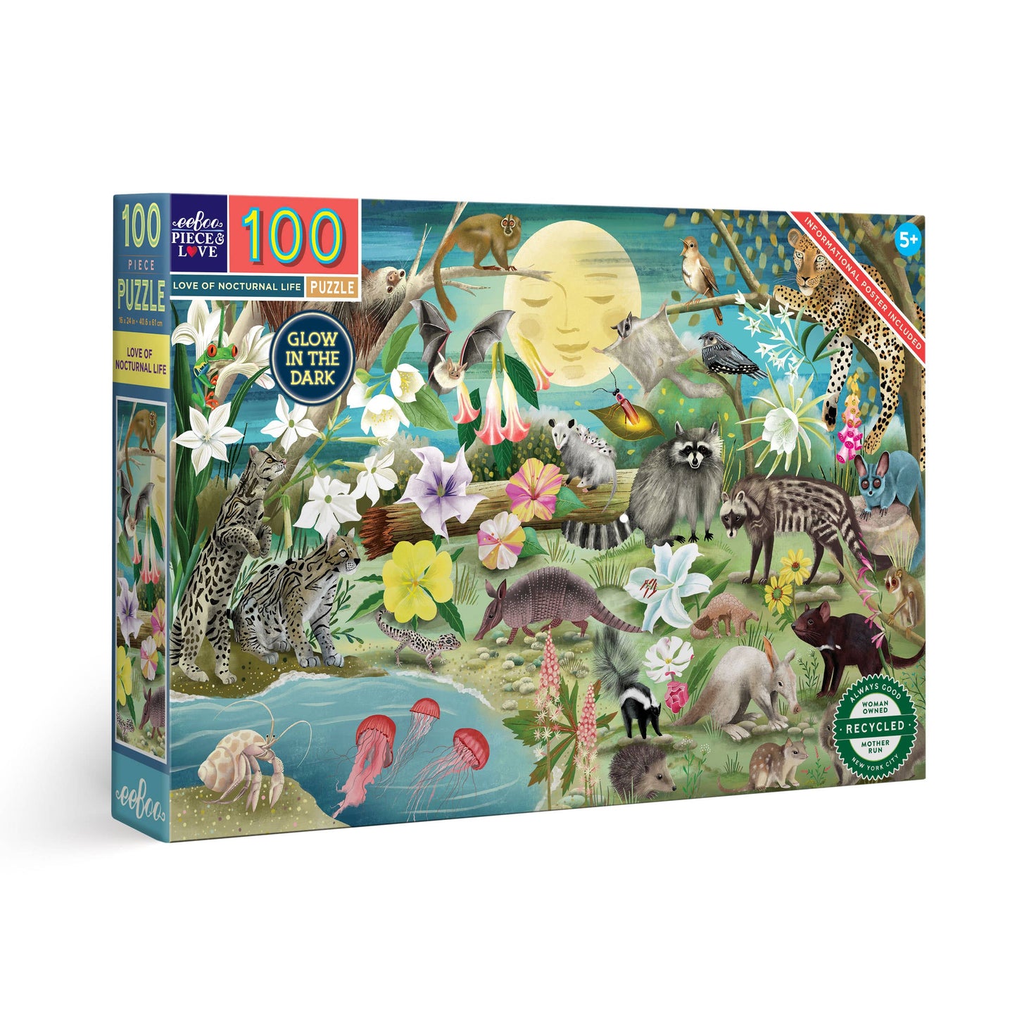 Love of Nocturnal Life 100 Piece Puzzle