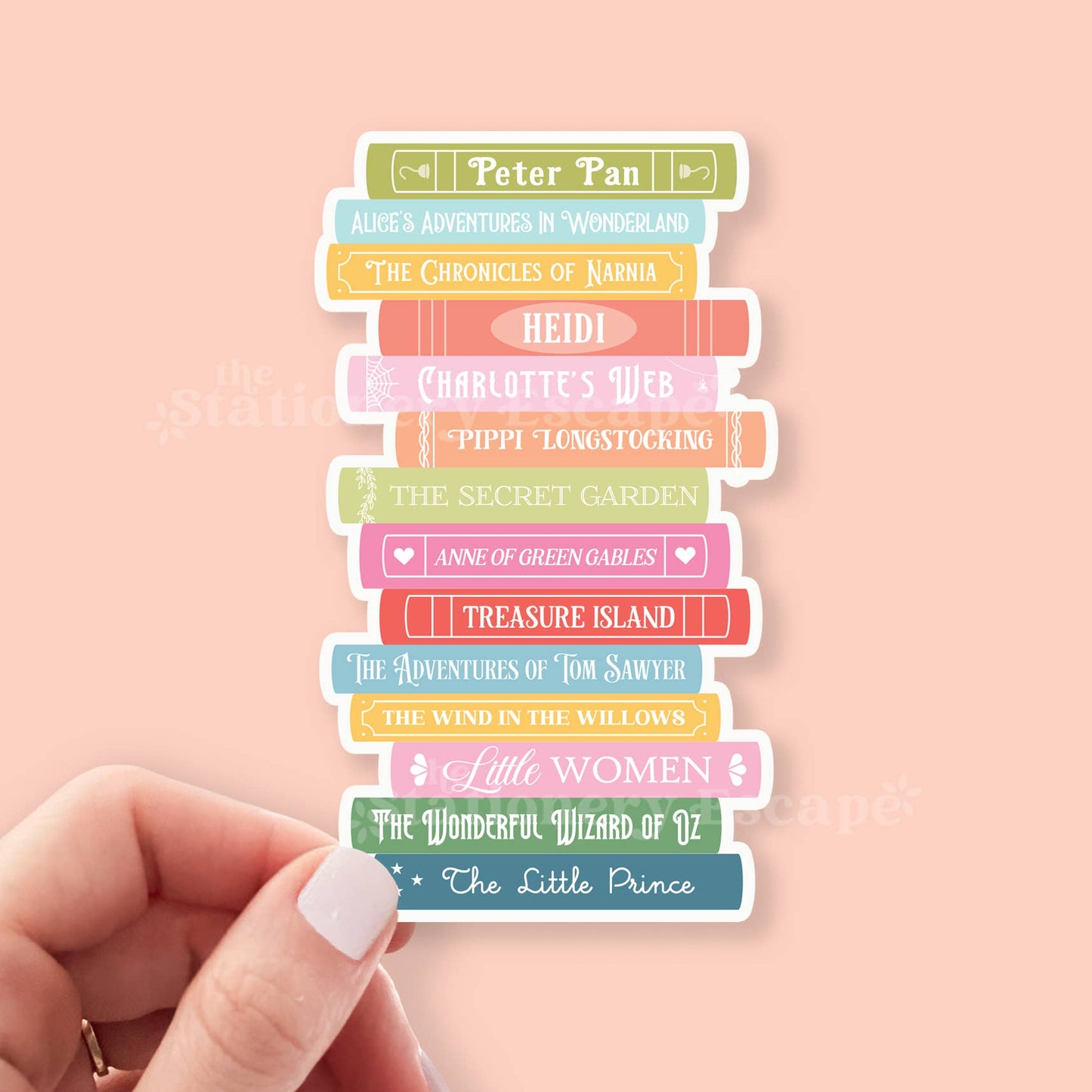 Children's Classics Book Stack Sticker