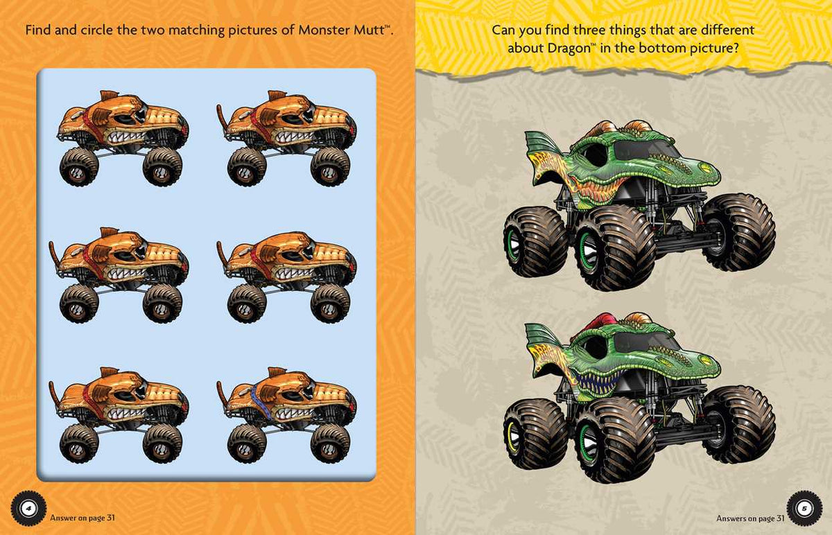 Monster Jam Magnetic Play Set by Editors of Studio Fun International