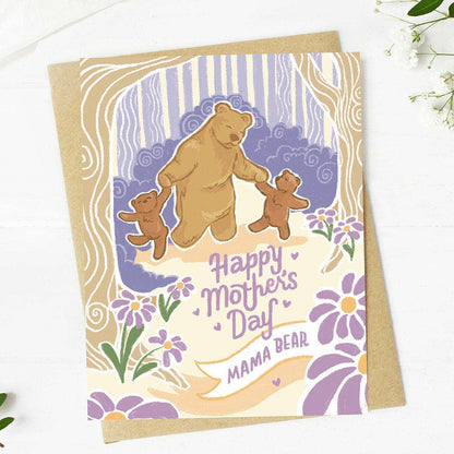 "Happy Mother's Day Mama Bear" Cute Bears Card