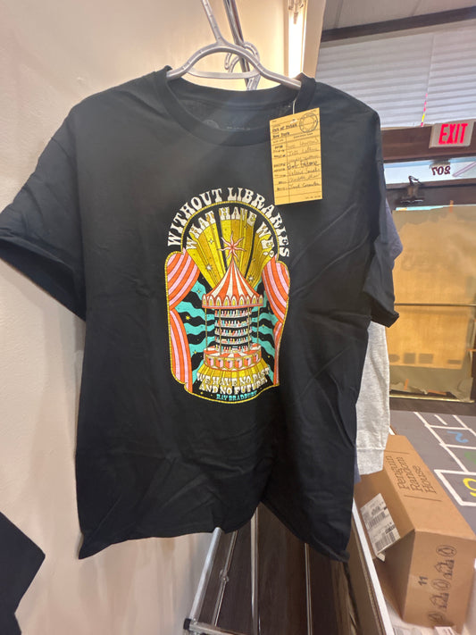 Out of Print Library T-shirt, Size L